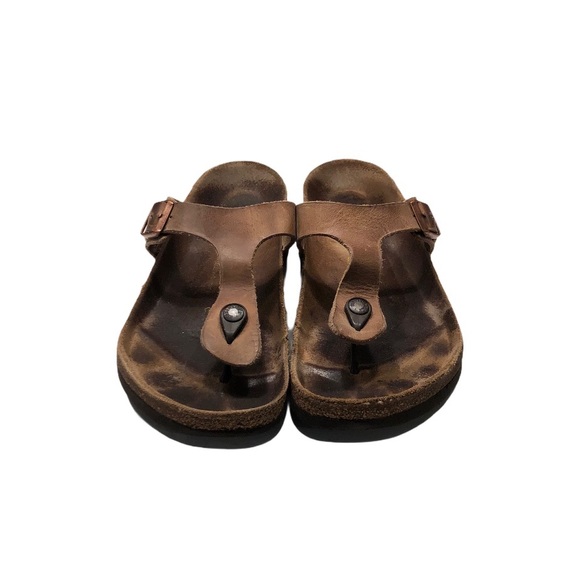 birkenstock gizeh tobacco brown